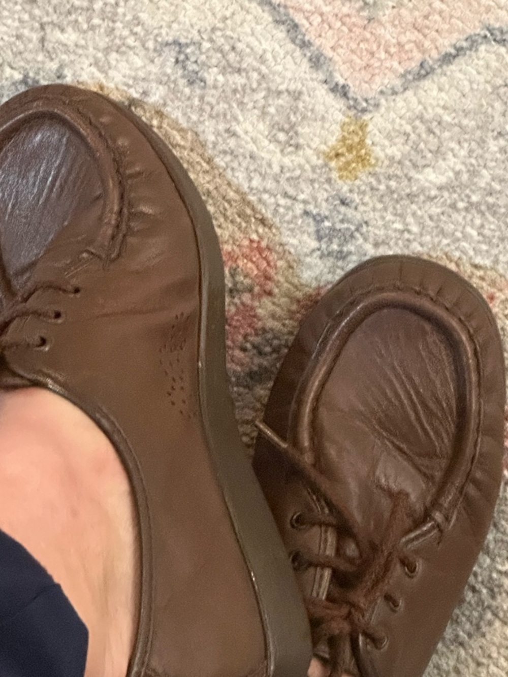 VINTAGE SAS Brown “Bounce” Wedge shoe sz 8 - Picture 3 of 14